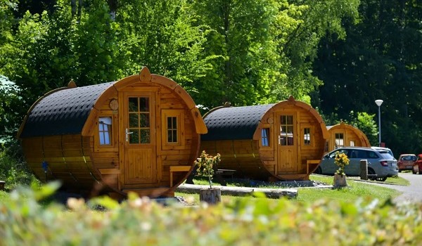 Trekkershut op vakantiepark Biggesee in Duitsland